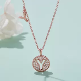 Customized Y Letter Moissanite Diamond Necklace