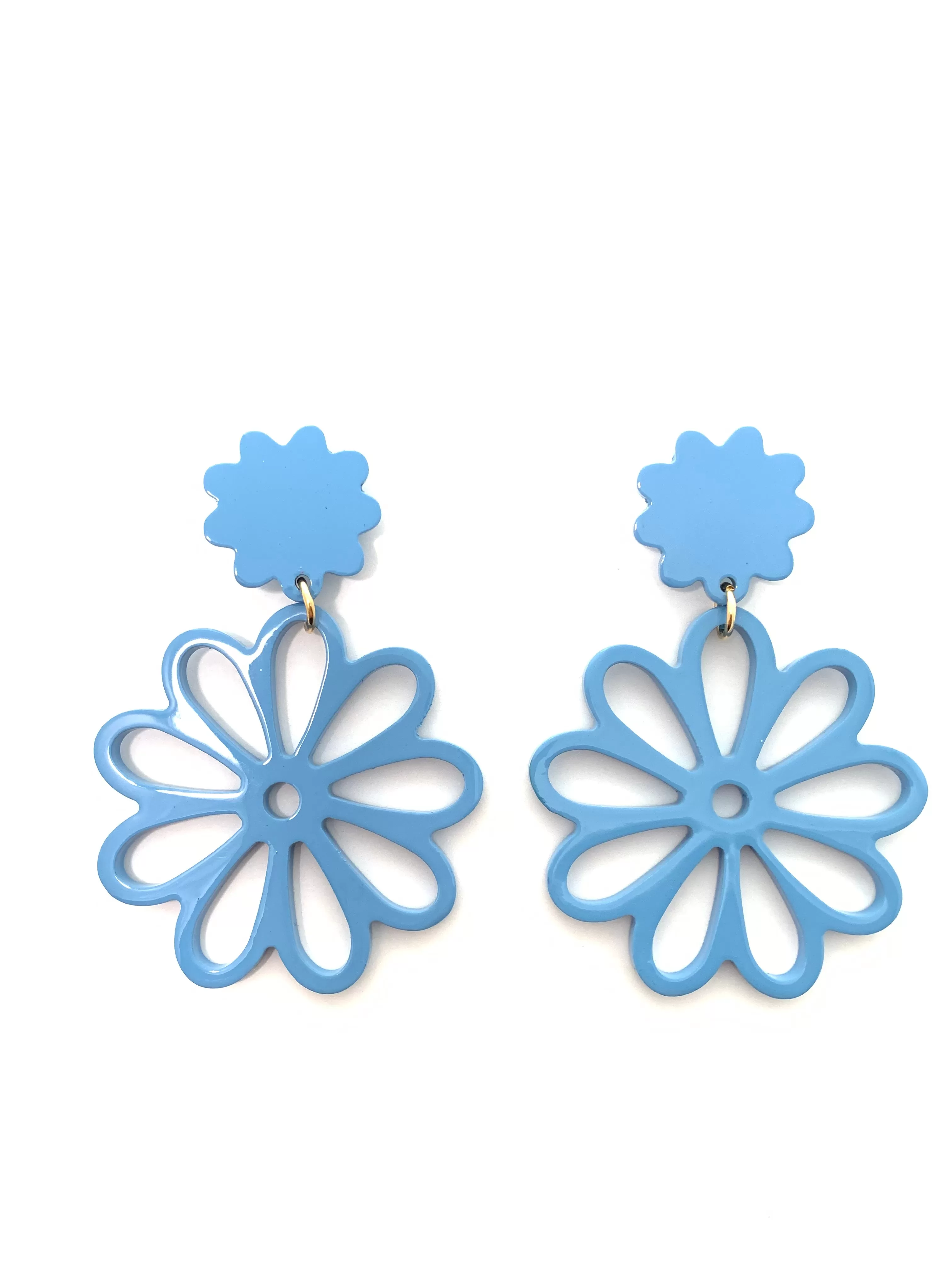 Dahlia Earrings in Peri Blue