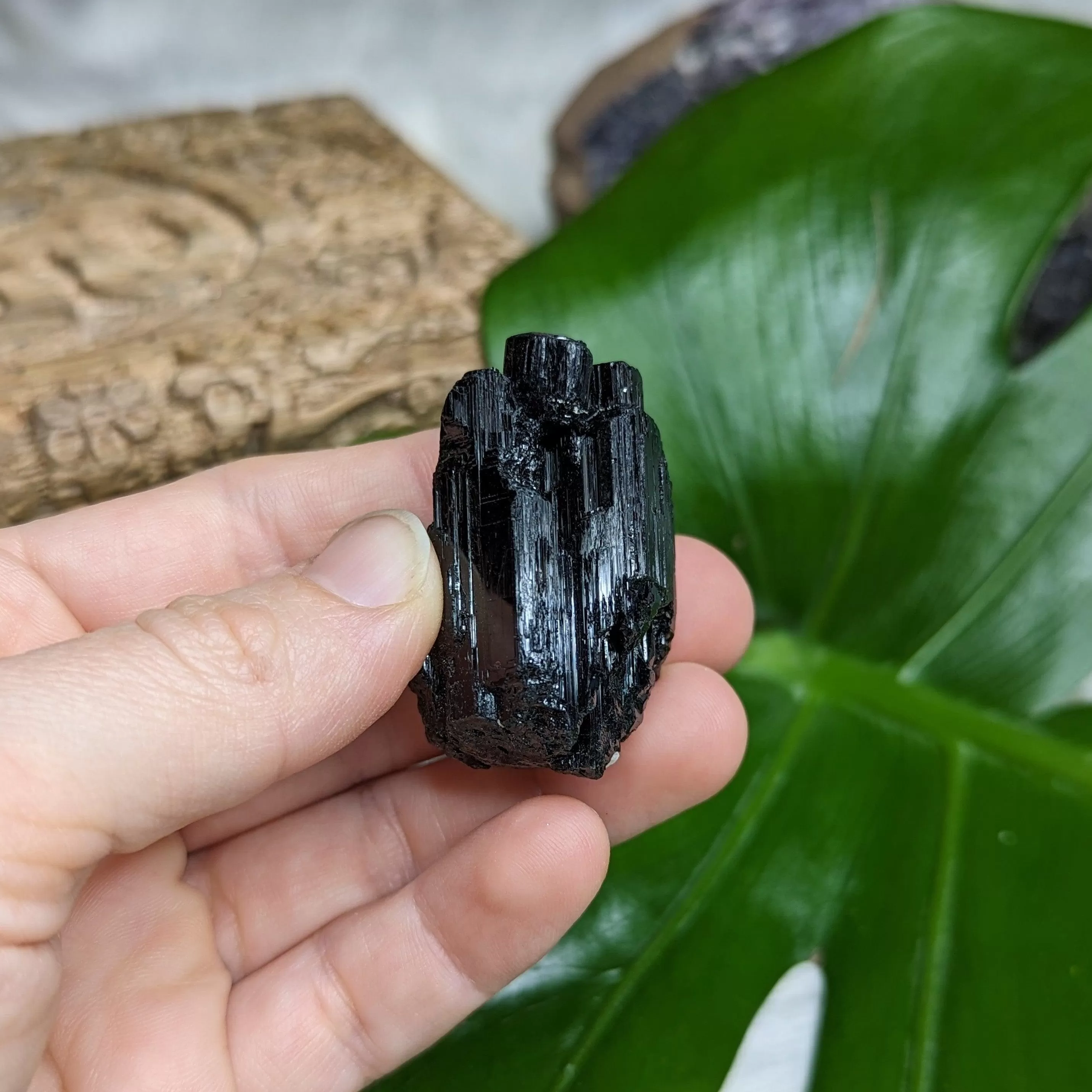 Dazzling AA Black Tourmaline Natural Specimen~ Gemmy Protective Pocket Stone