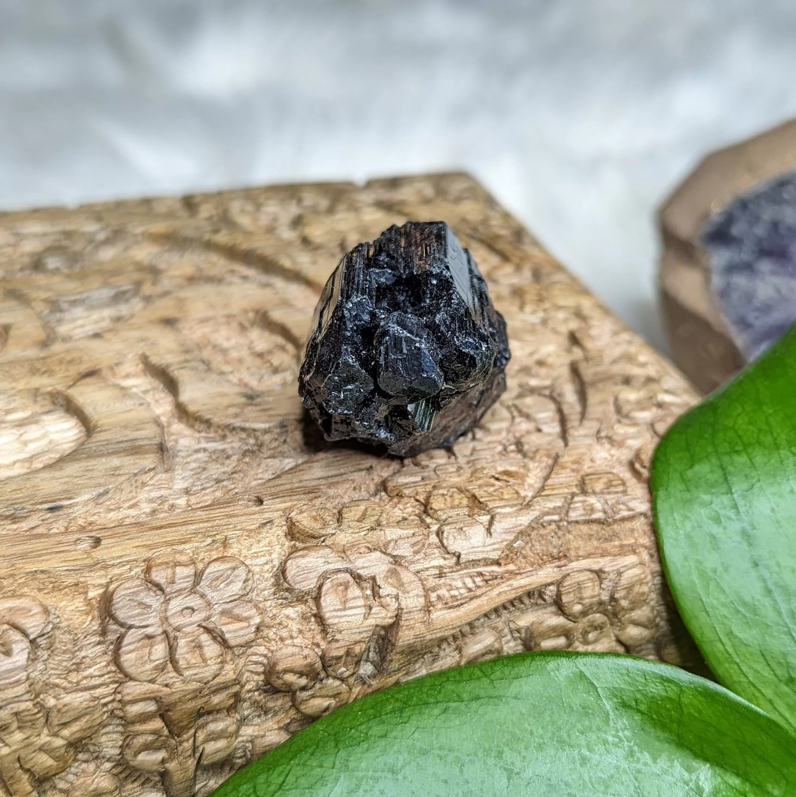 Dazzling AA Black Tourmaline Natural Specimen~ Gemmy Protective Pocket Stone