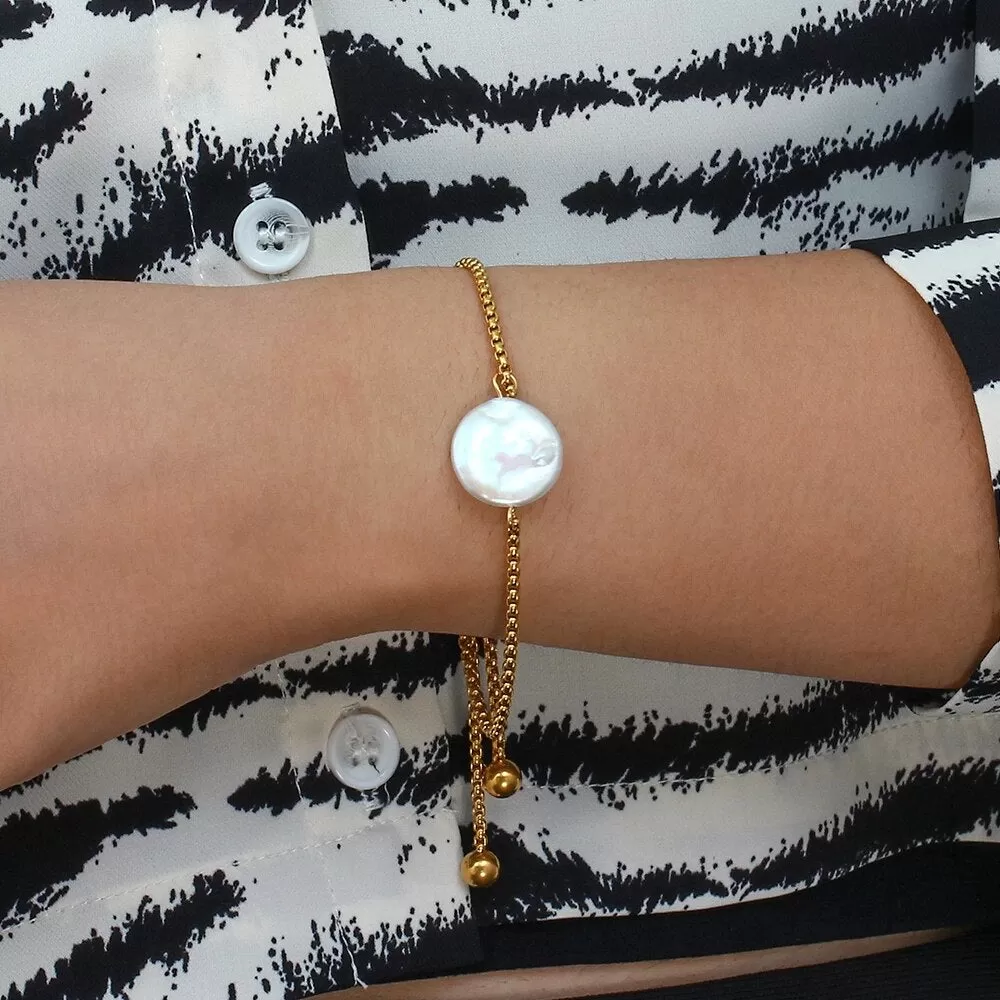 Drawstring Pearl Bracelet