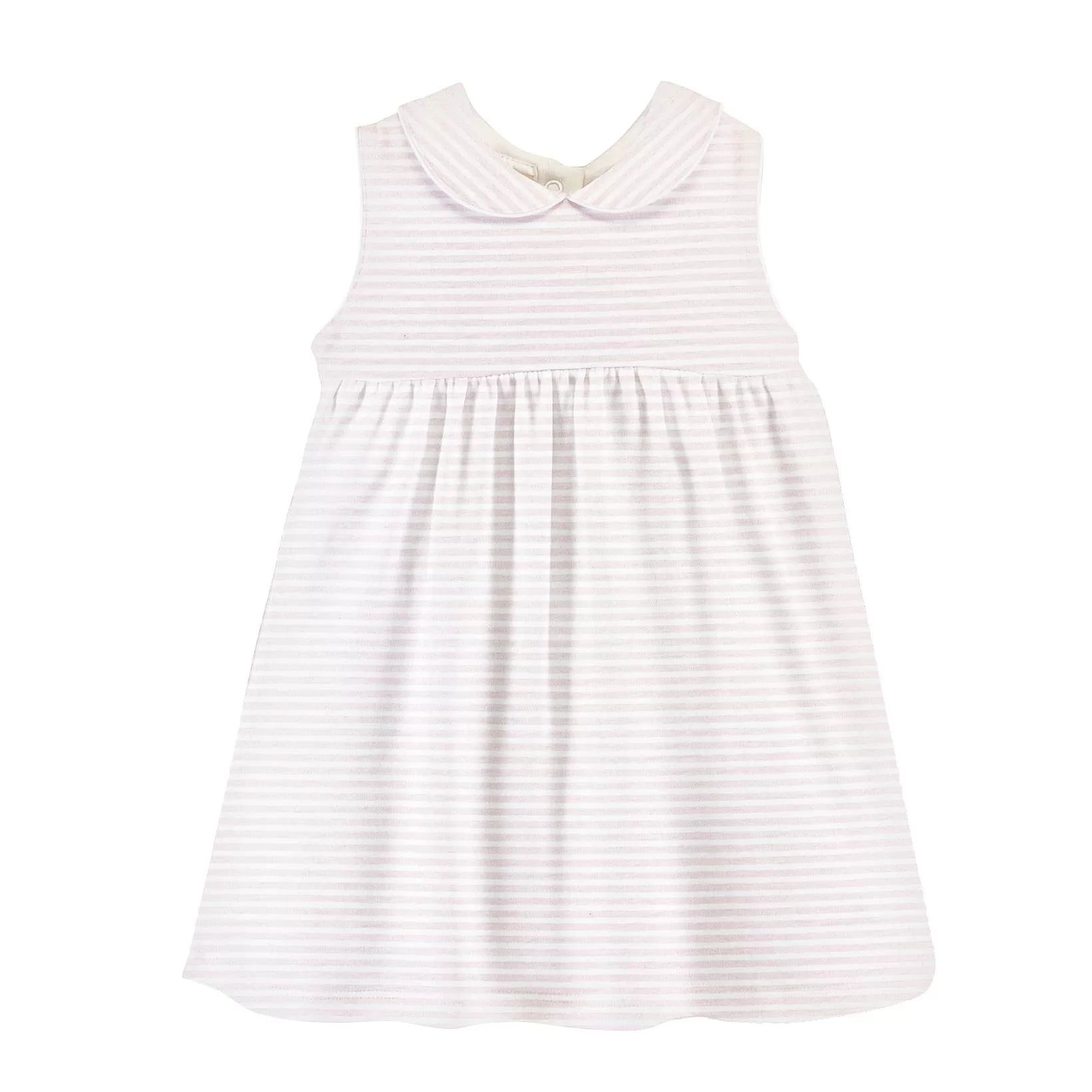 Dress - Pink Stripes w/ Collar