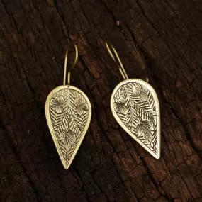 Etched Petal Earring