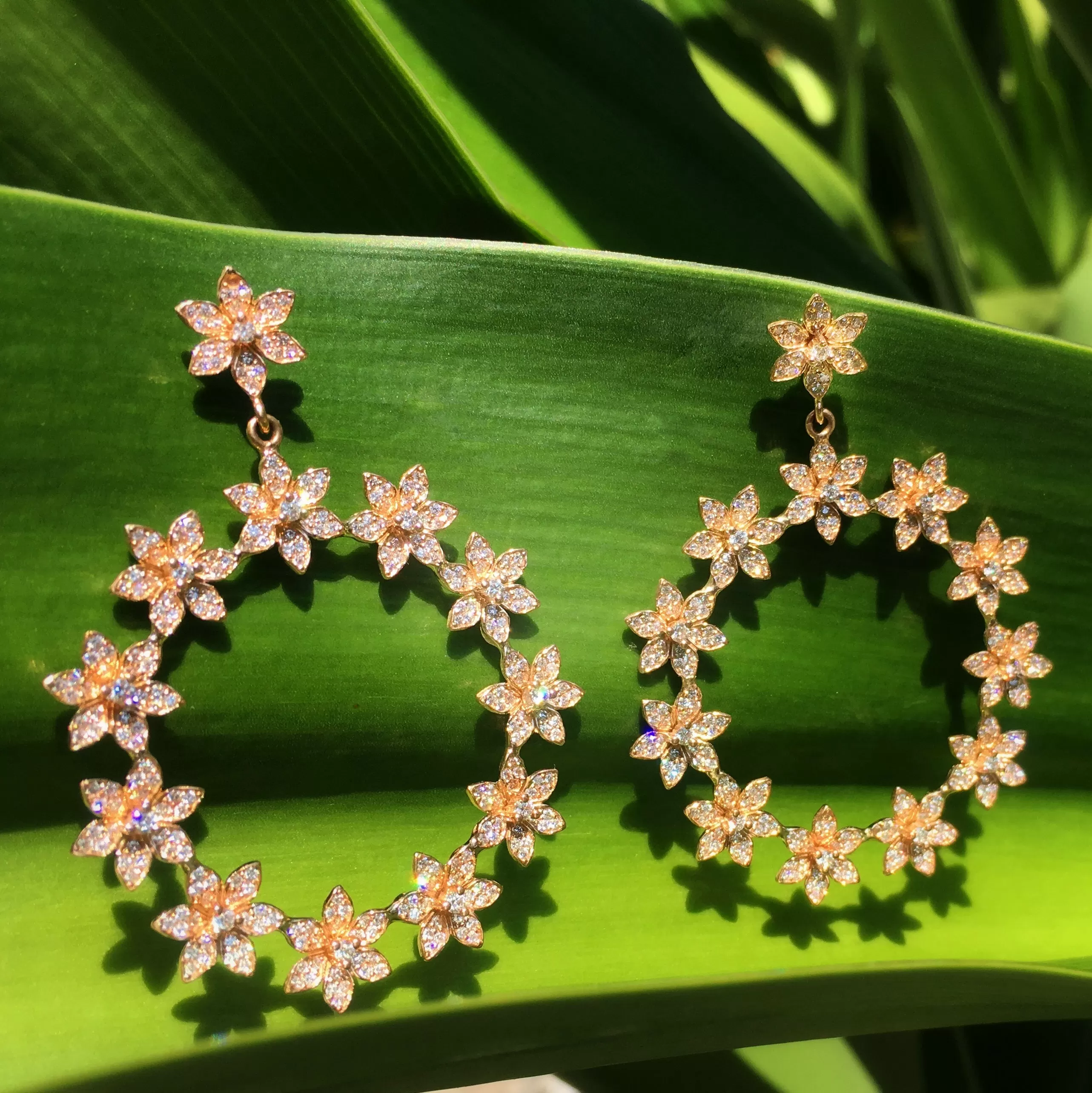 Eternal Blossom Hoops