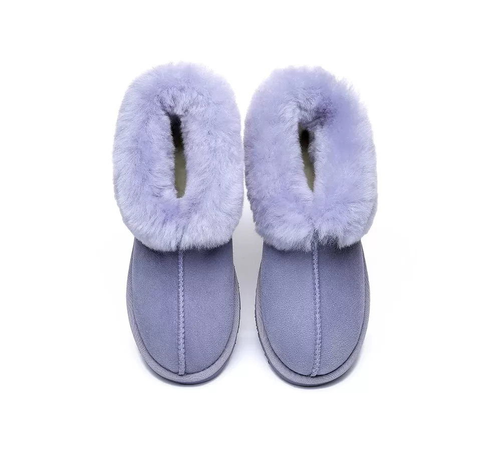 EVERAU Mallow Sheepskin Ankle Slipper