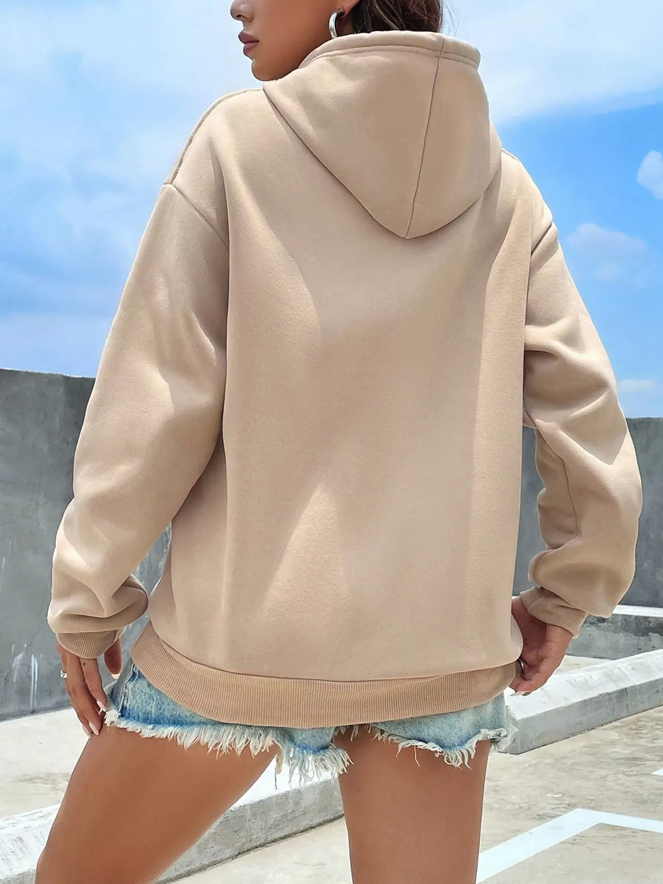 Front Pocket Drawstring Hoodie