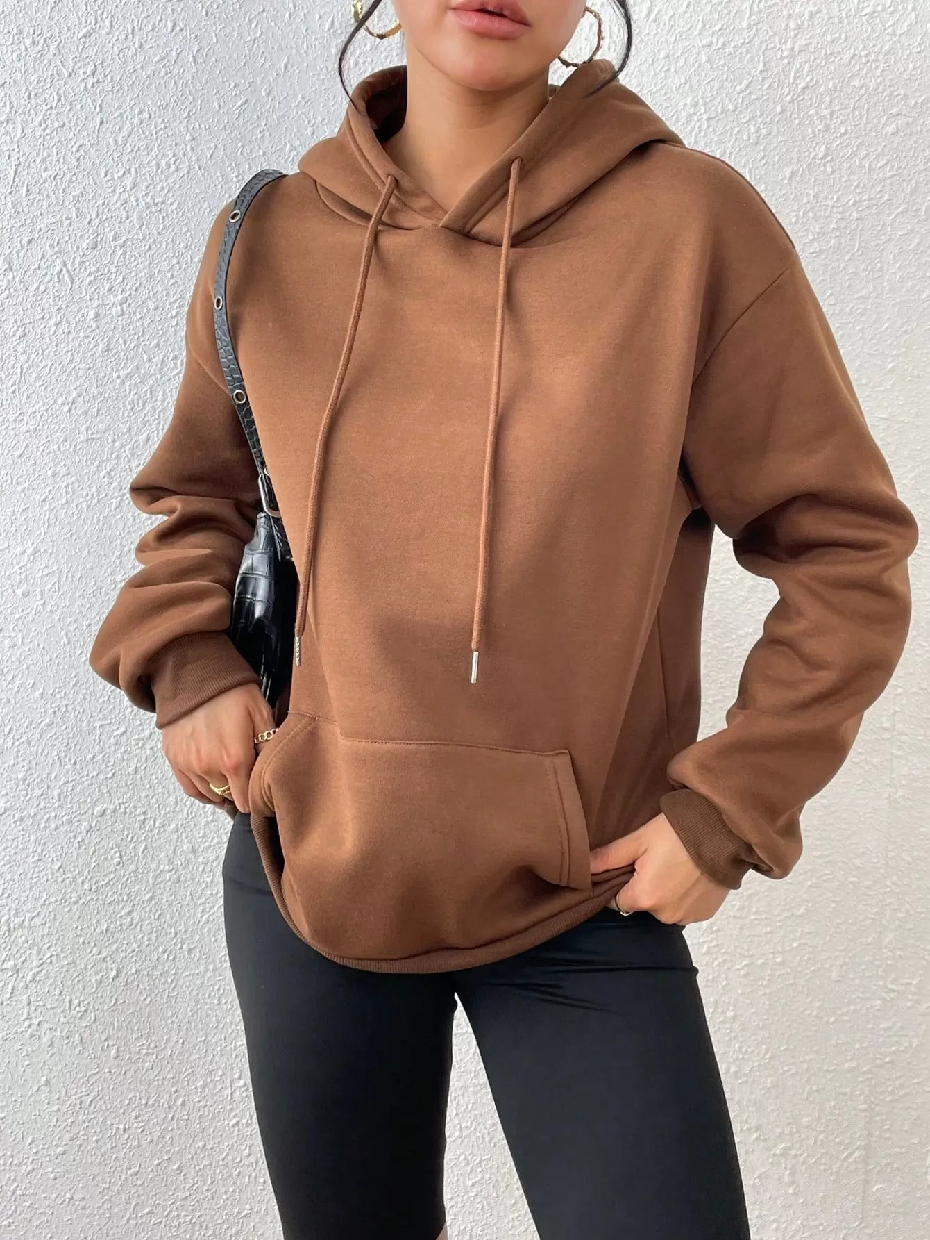 Front Pocket Drawstring Hoodie