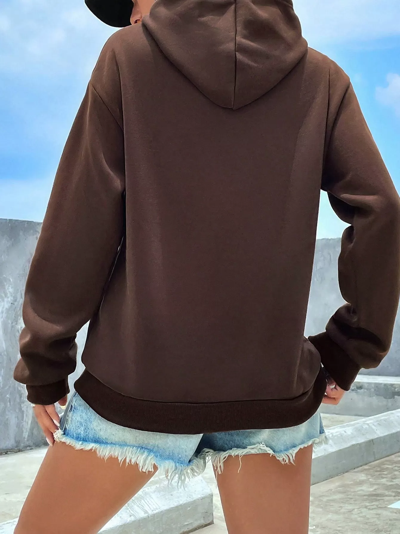 Front Pocket Drawstring Hoodie