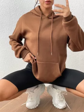 Front Pocket Drawstring Hoodie