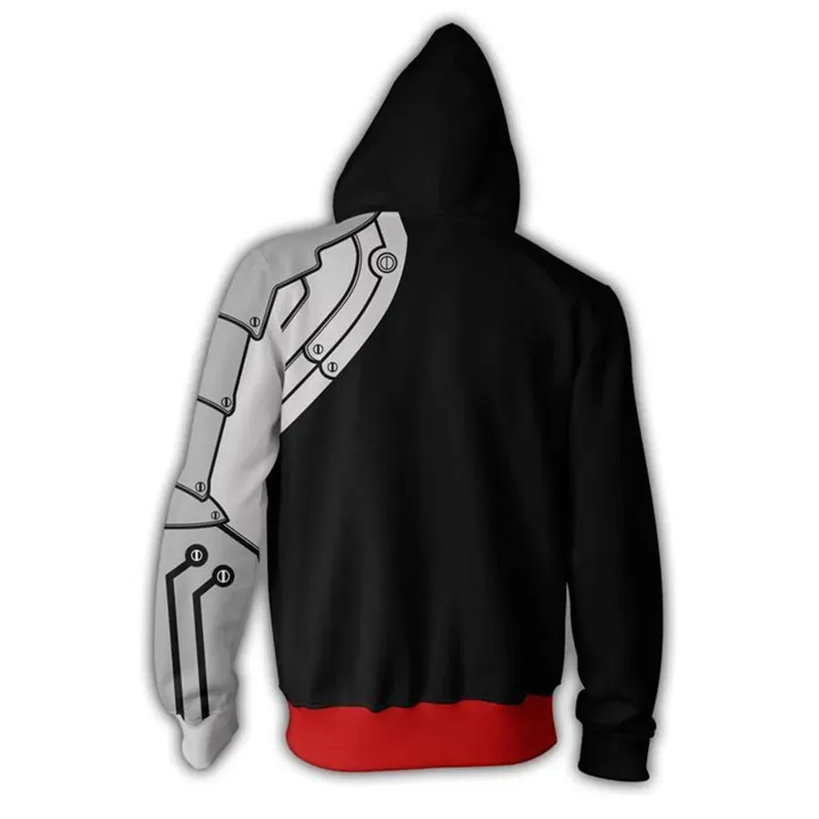 Fullmetal Alchemist Edward Elric Autumn Zipper Jacket Anime Cosplay Hoodie Coat