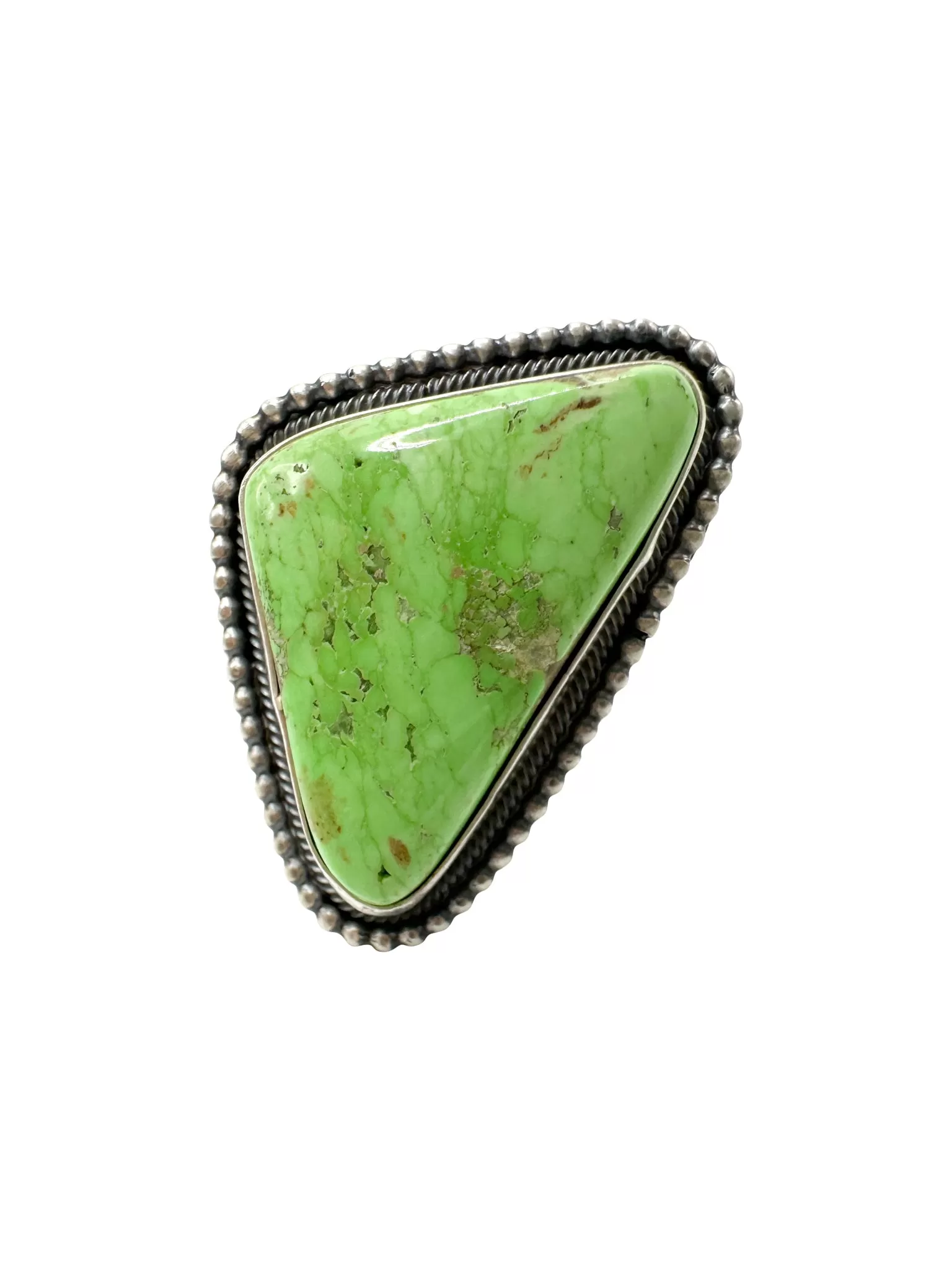 Gallup Authentic Green Gaspeite Ring