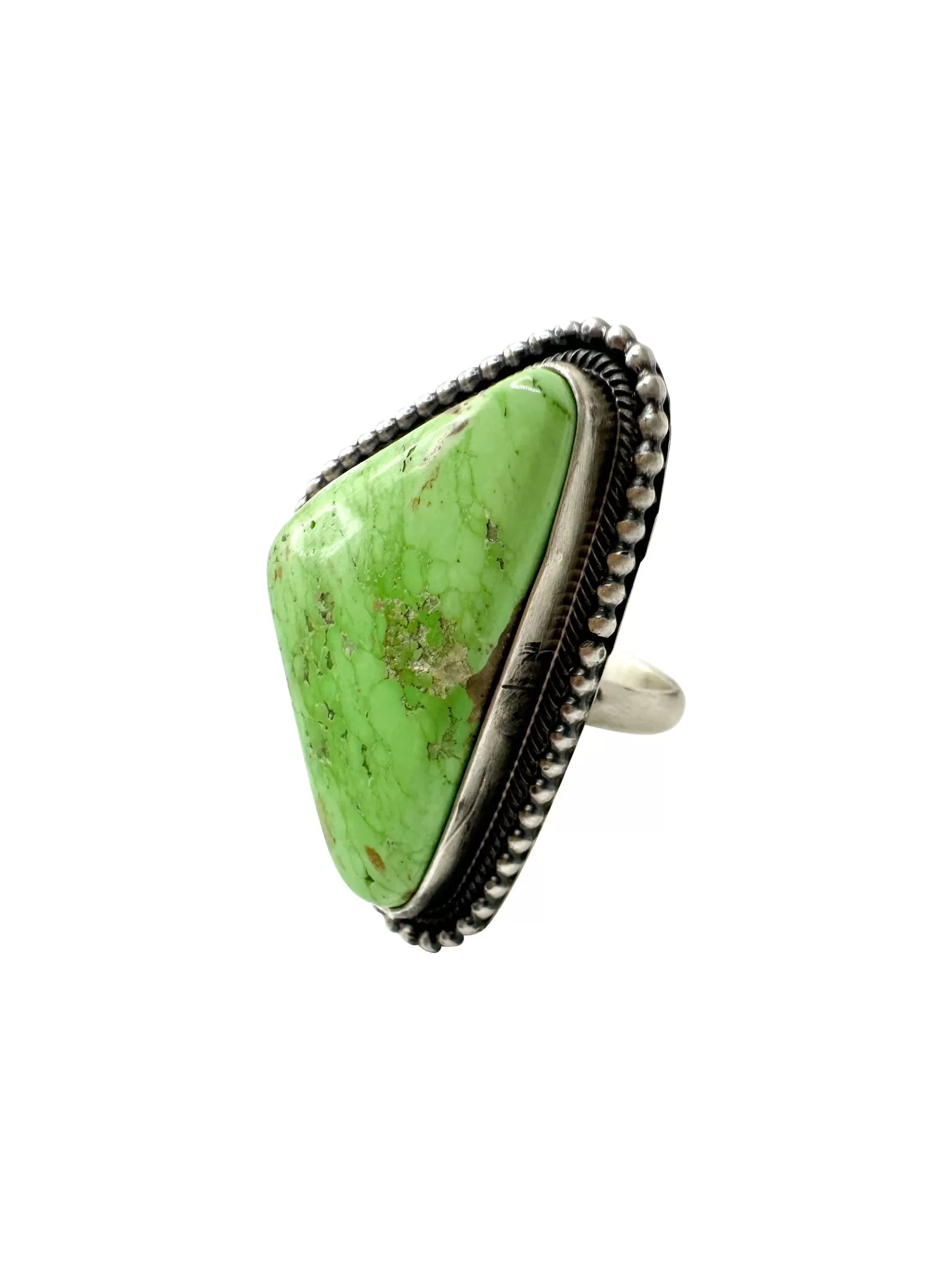 Gallup Authentic Green Gaspeite Ring