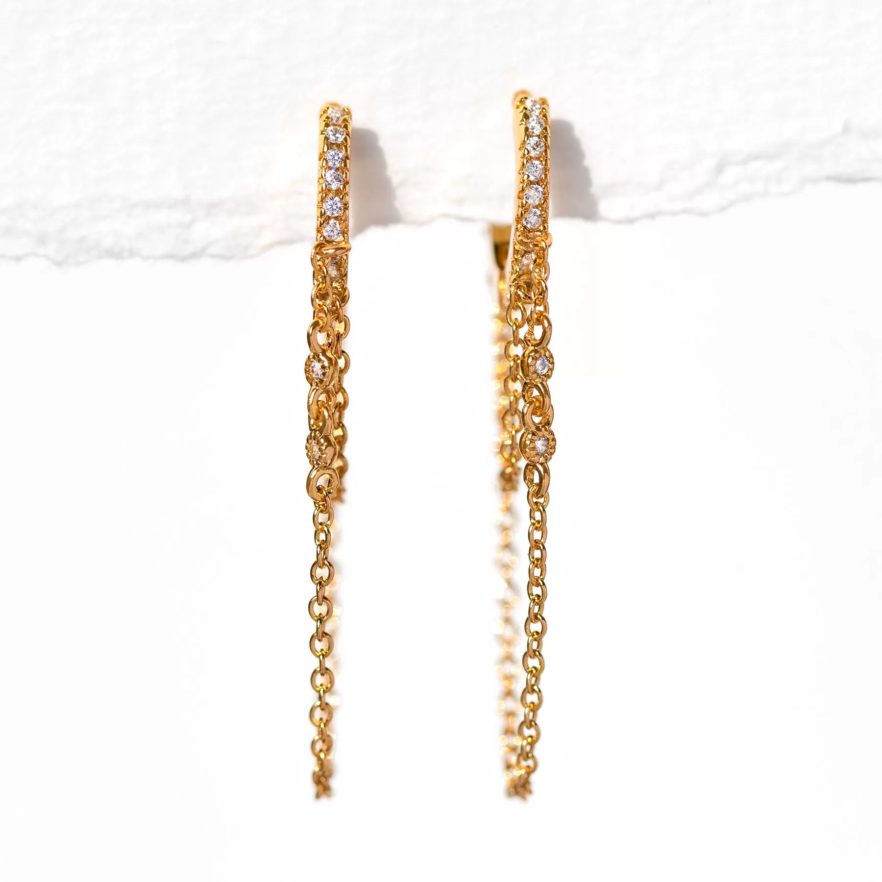 Getty Double Chain Hoops