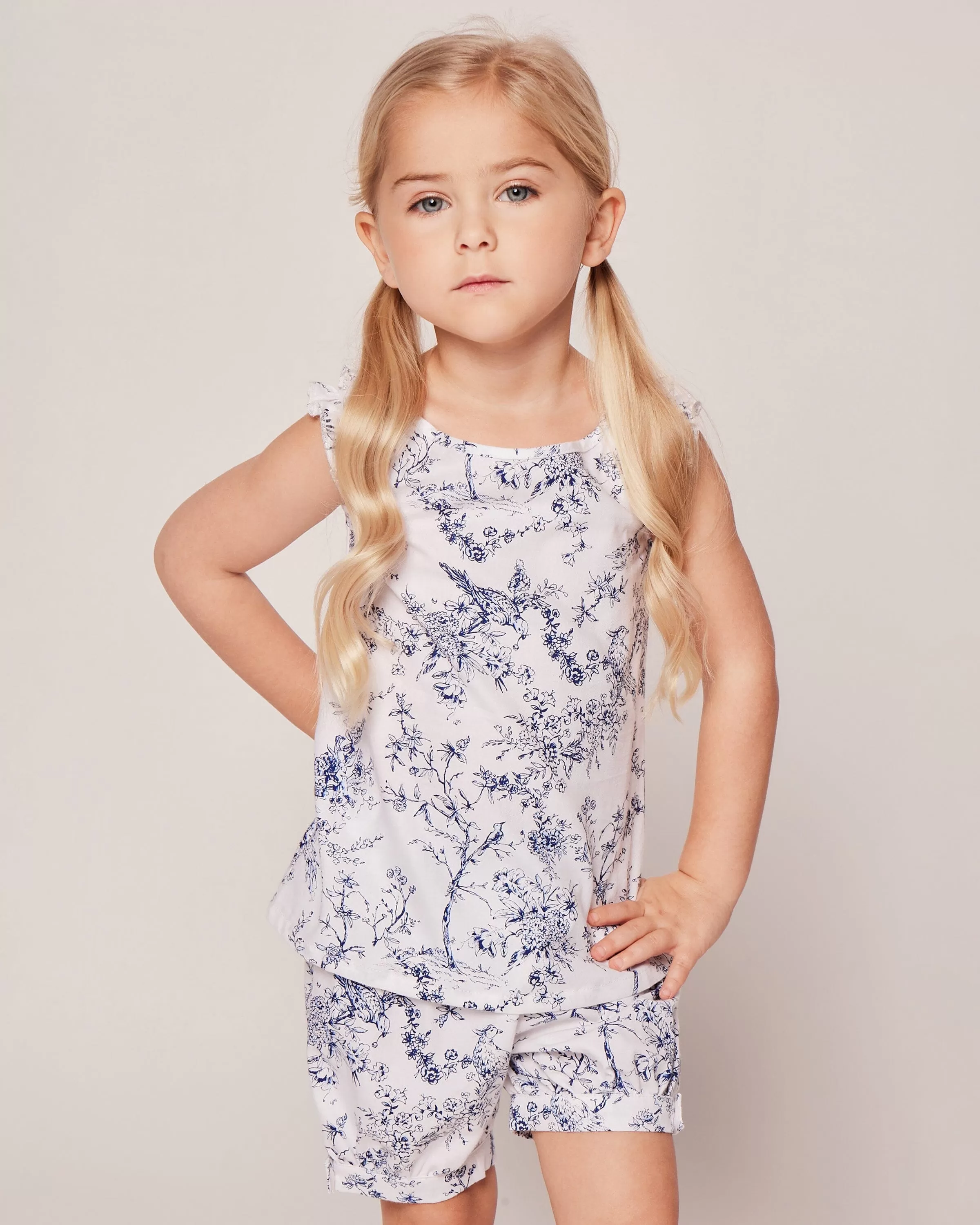 Girl's Twill Amelie Short Set | Timeless Toile