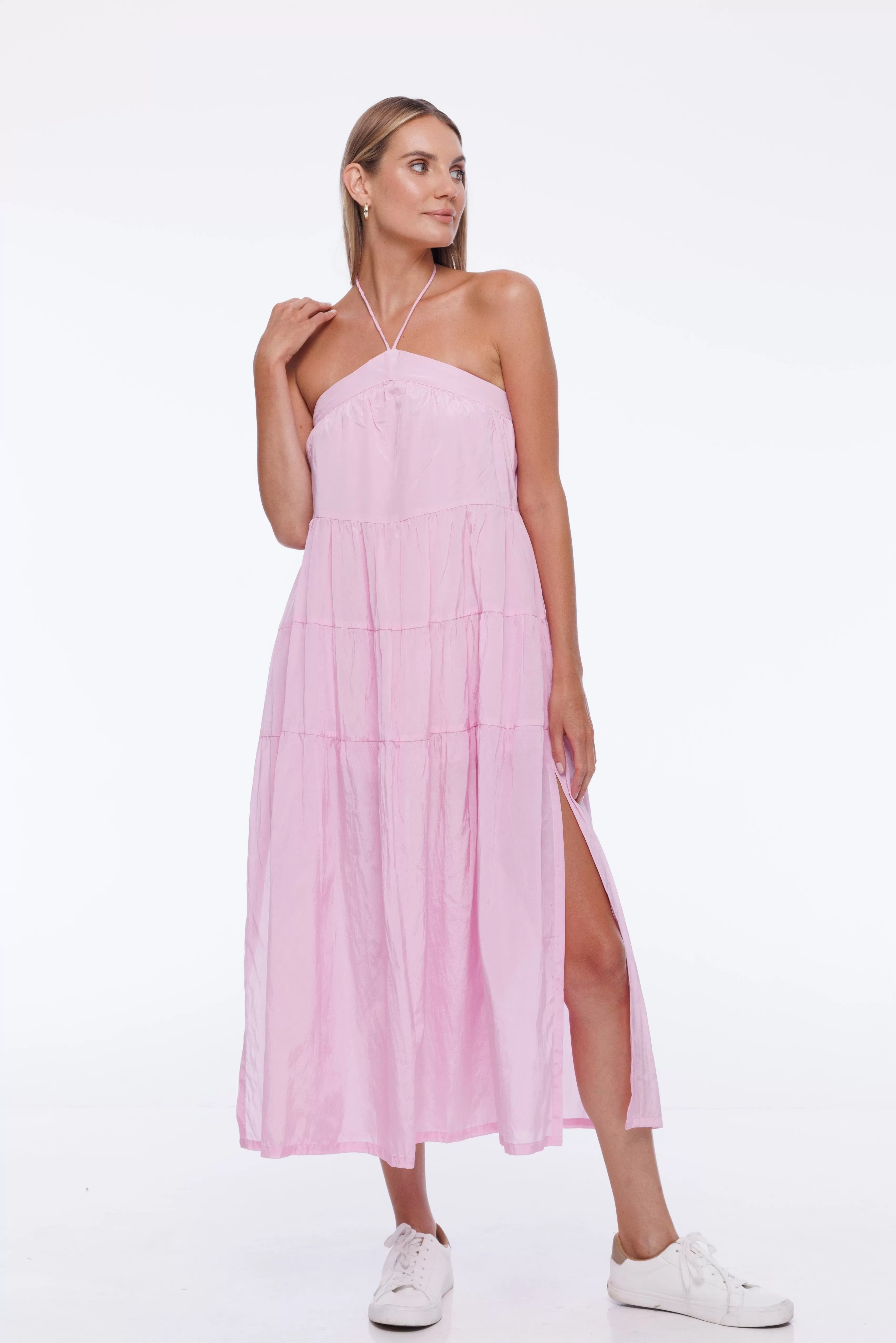 Gold Standard Dress - Daisy Pink