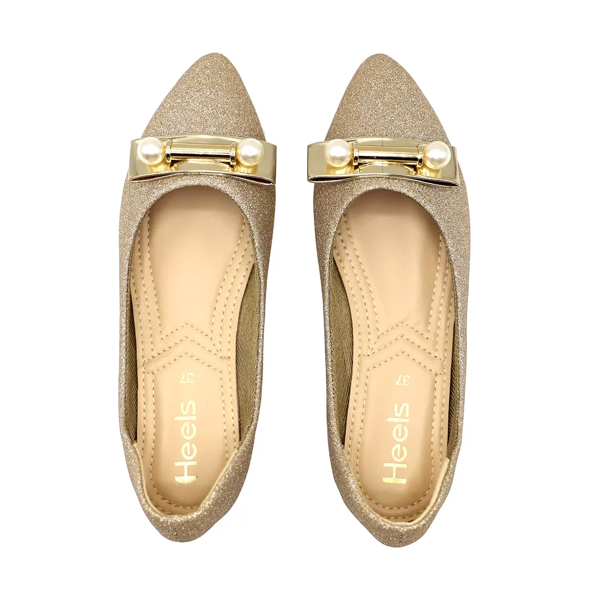 Golden Fancy Pumps 091131