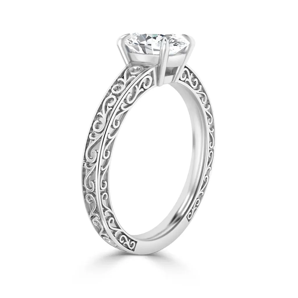 Grace - 18ct White Gold - Oval