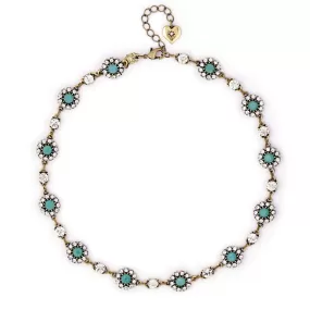 Grace Crystal Necklace Pacific Opal