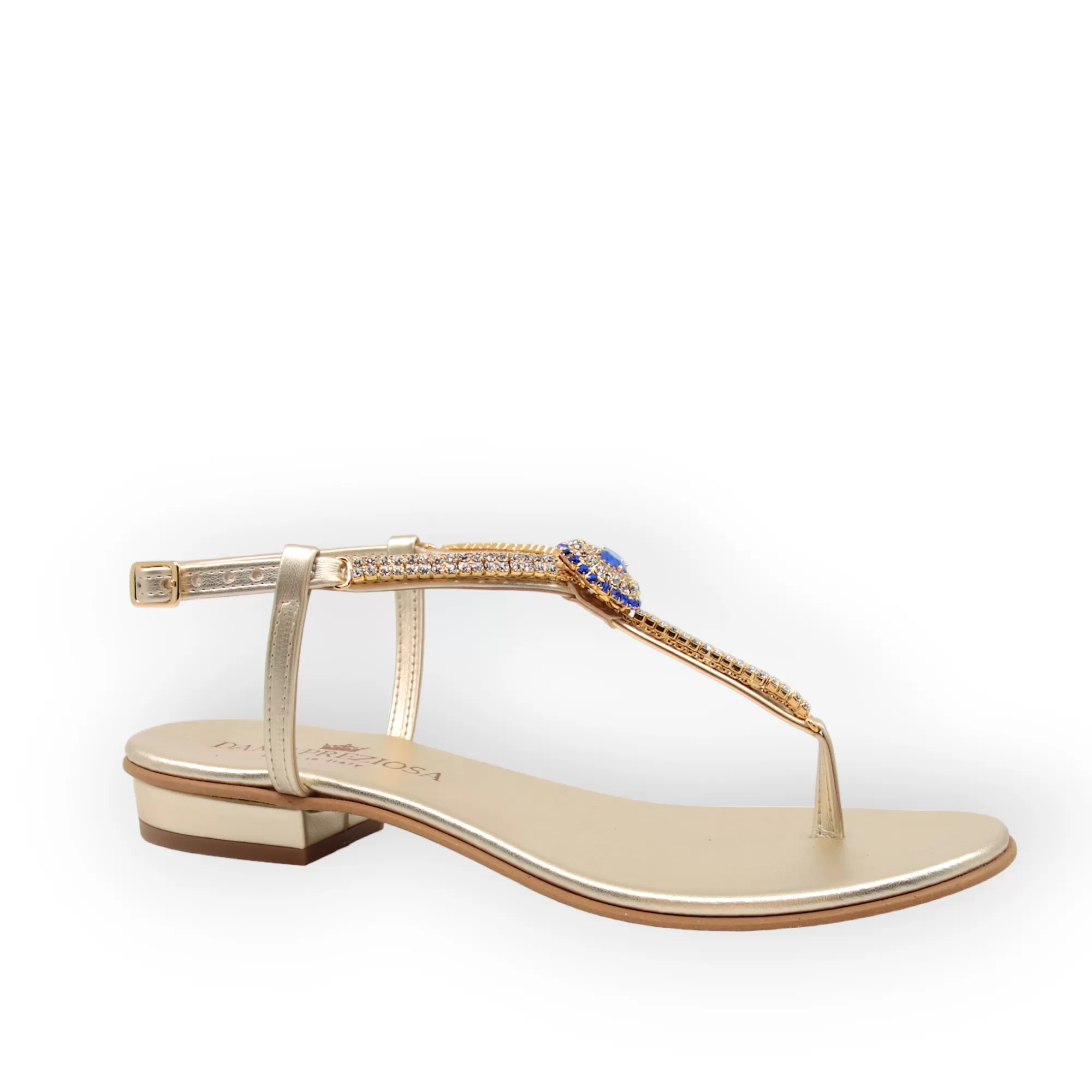 Grace flat sandal sapphire