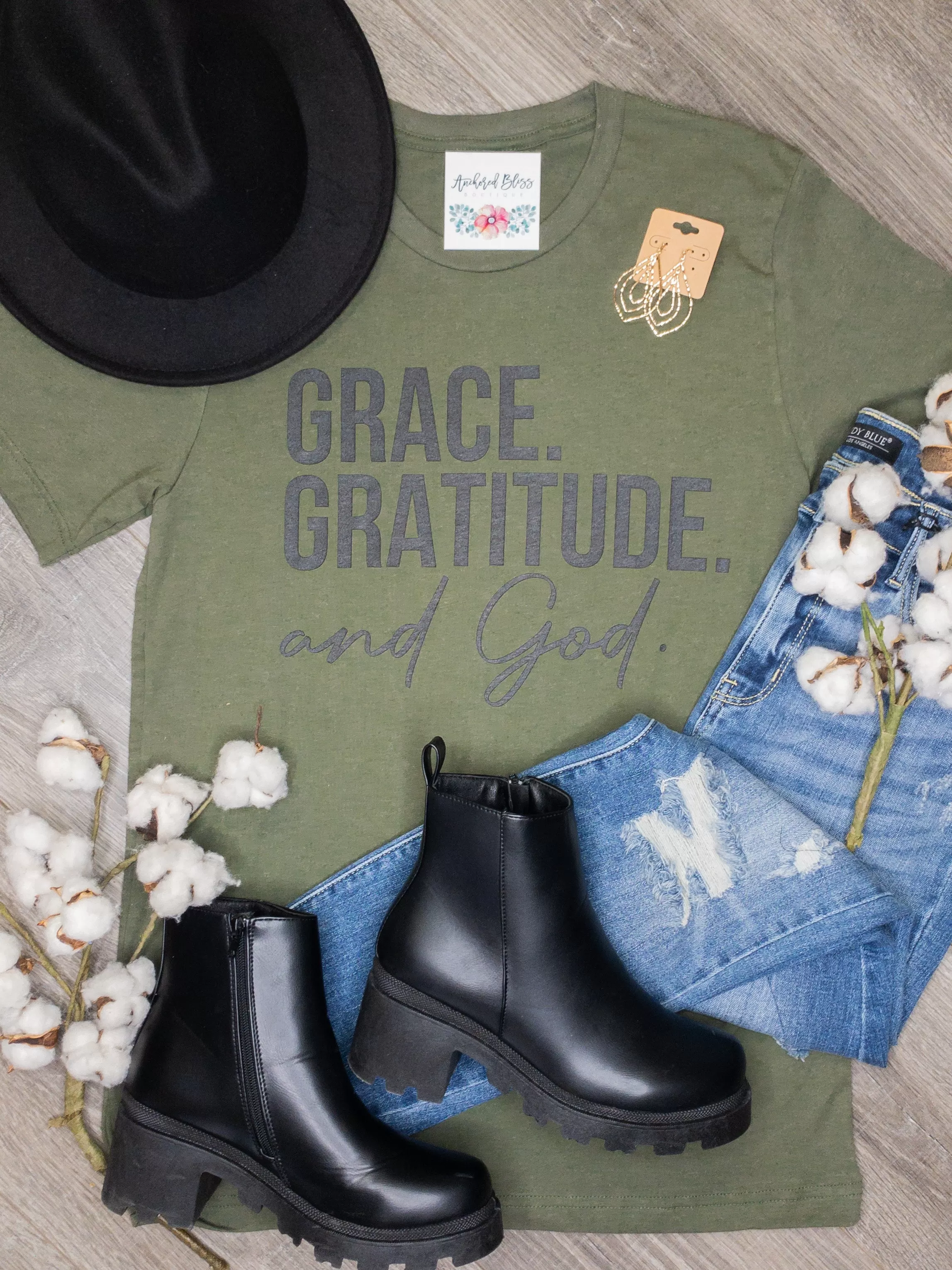 Grace Gratitude God Graphic Tee