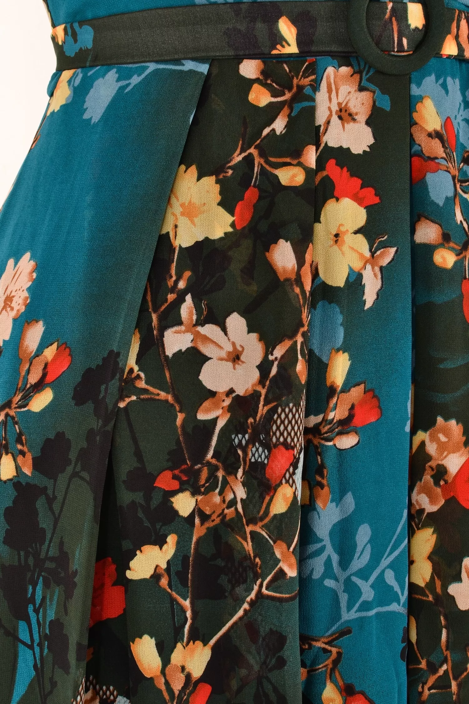 Grace Kelly Teal Floral