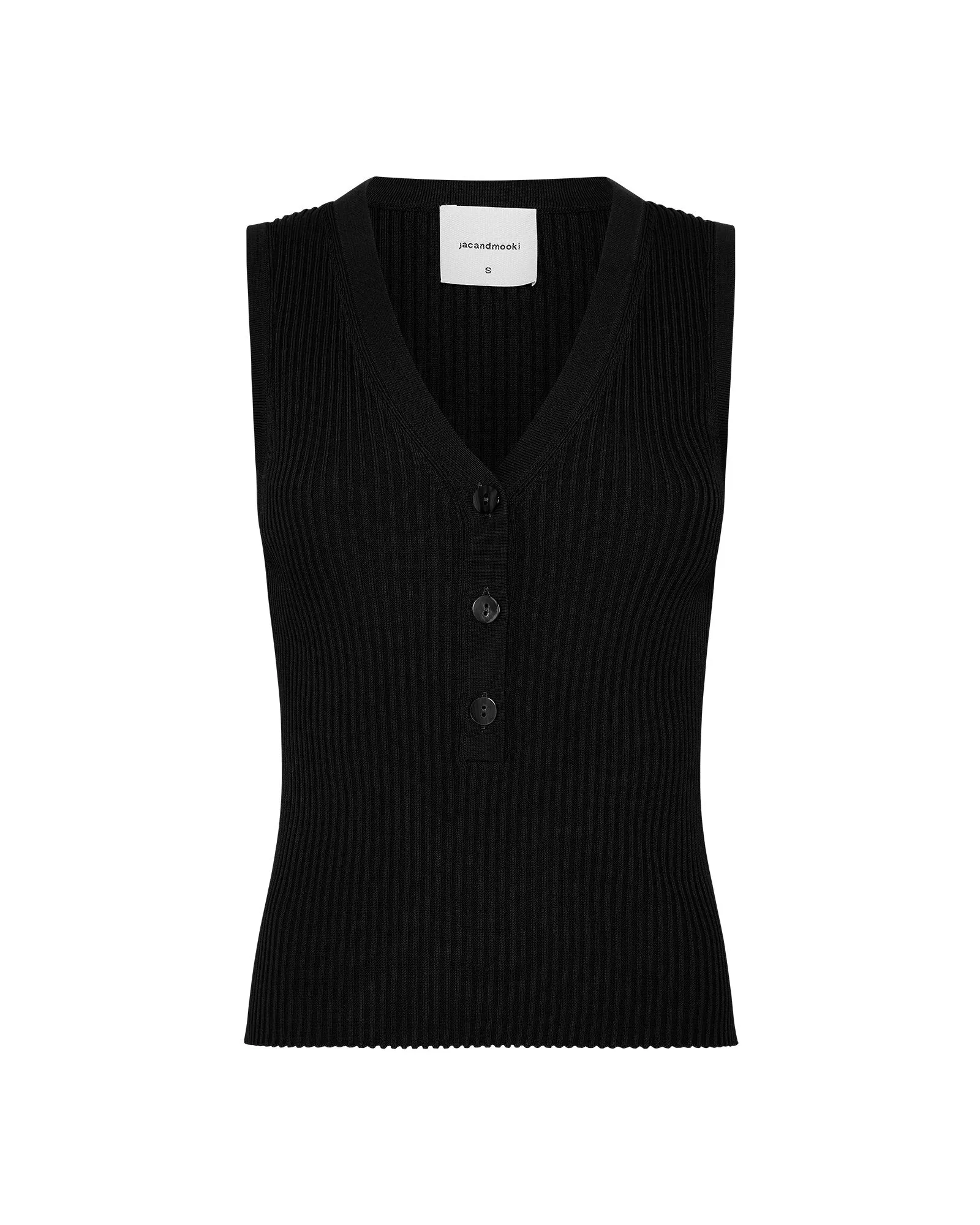 GRACE KNIT TANK - BLACK