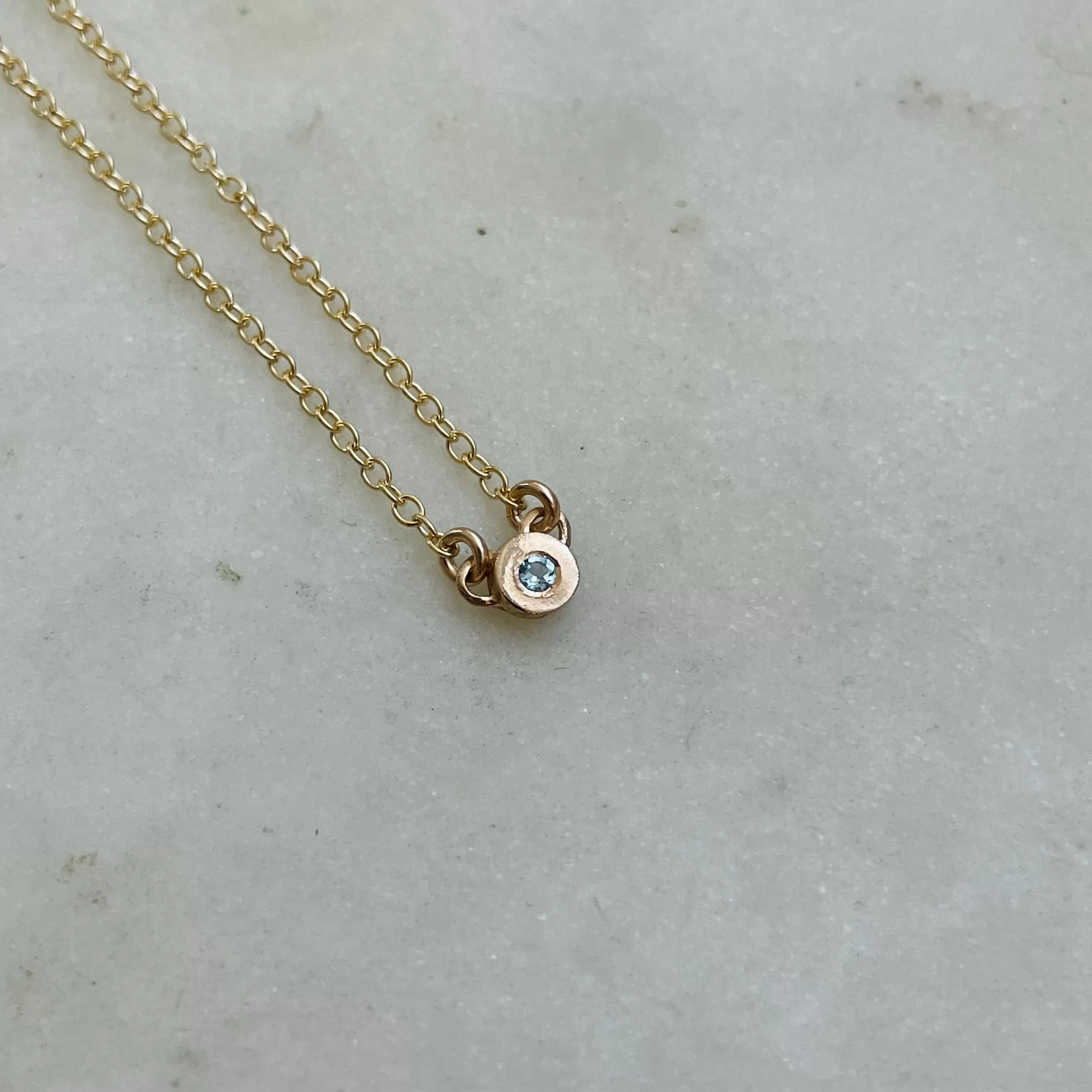 GRACE NECKLACE   BLUE TOPAZ