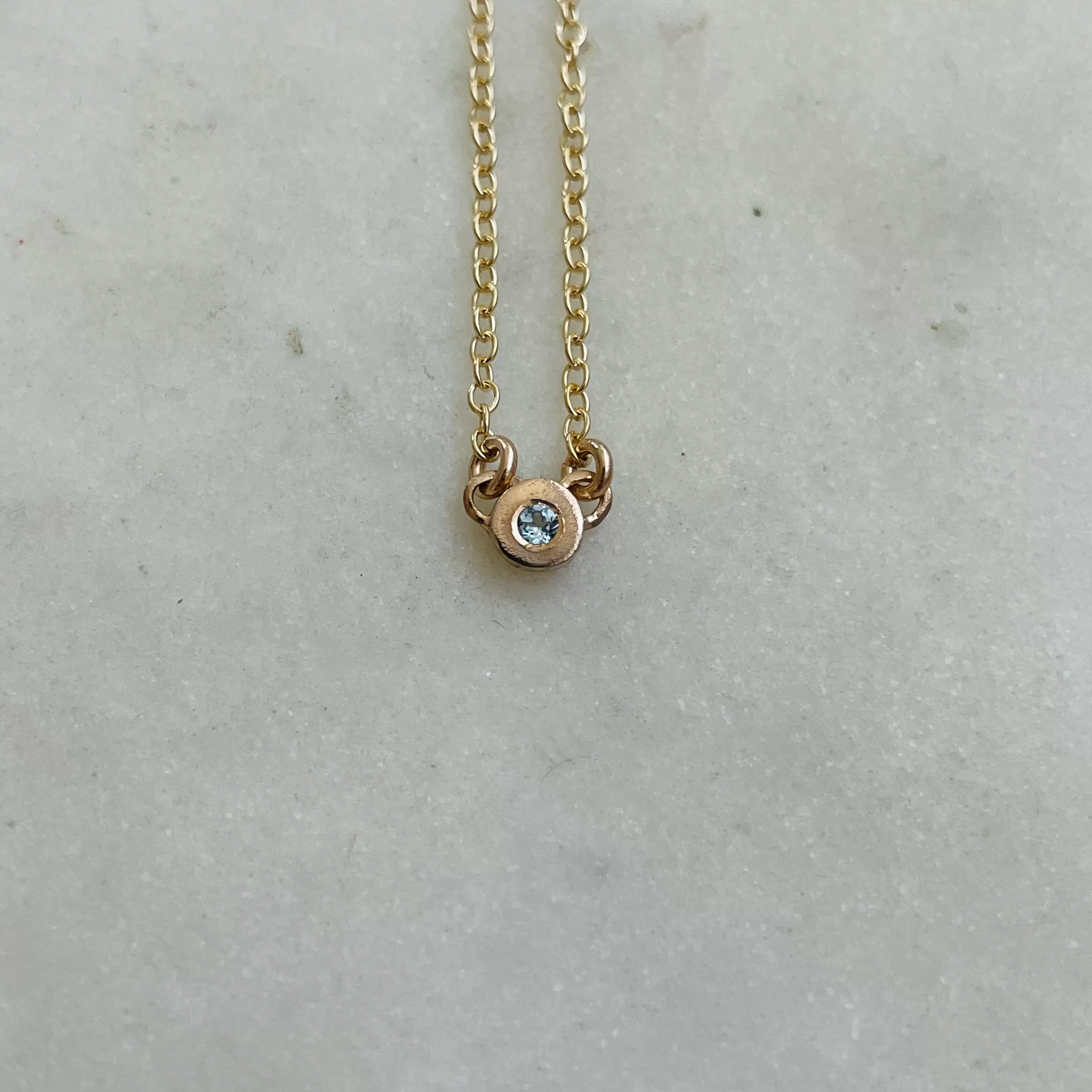 GRACE NECKLACE   BLUE TOPAZ