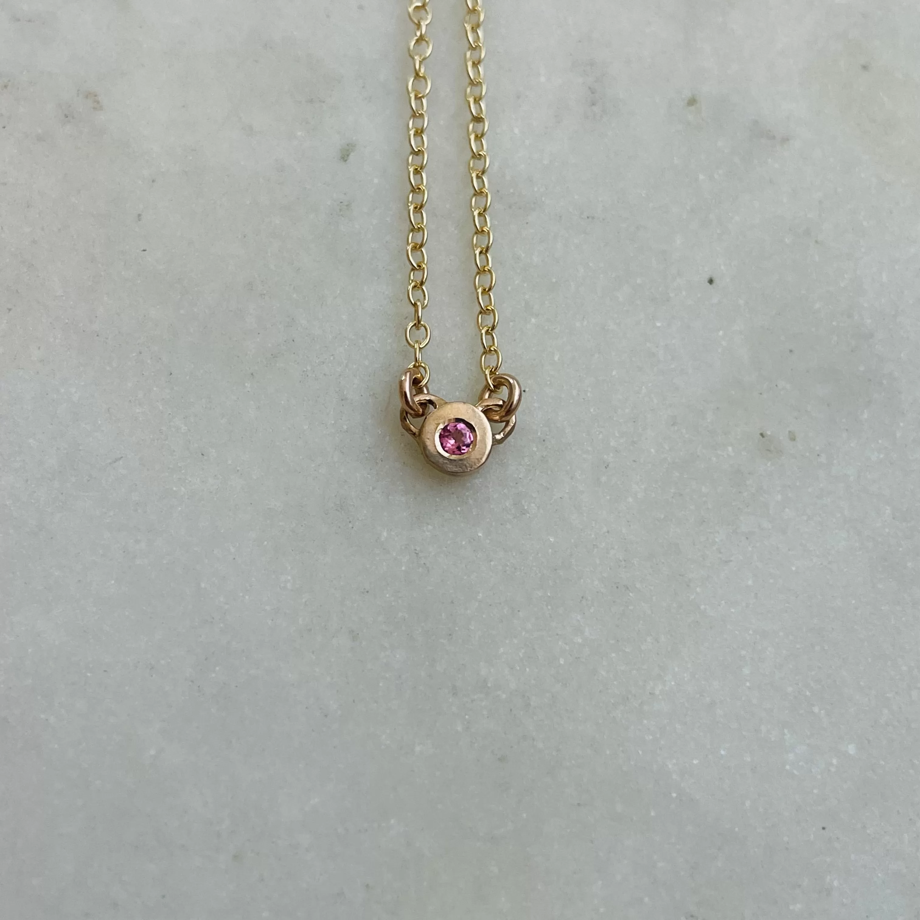 GRACE NECKLACE   PINK TOURMALINE