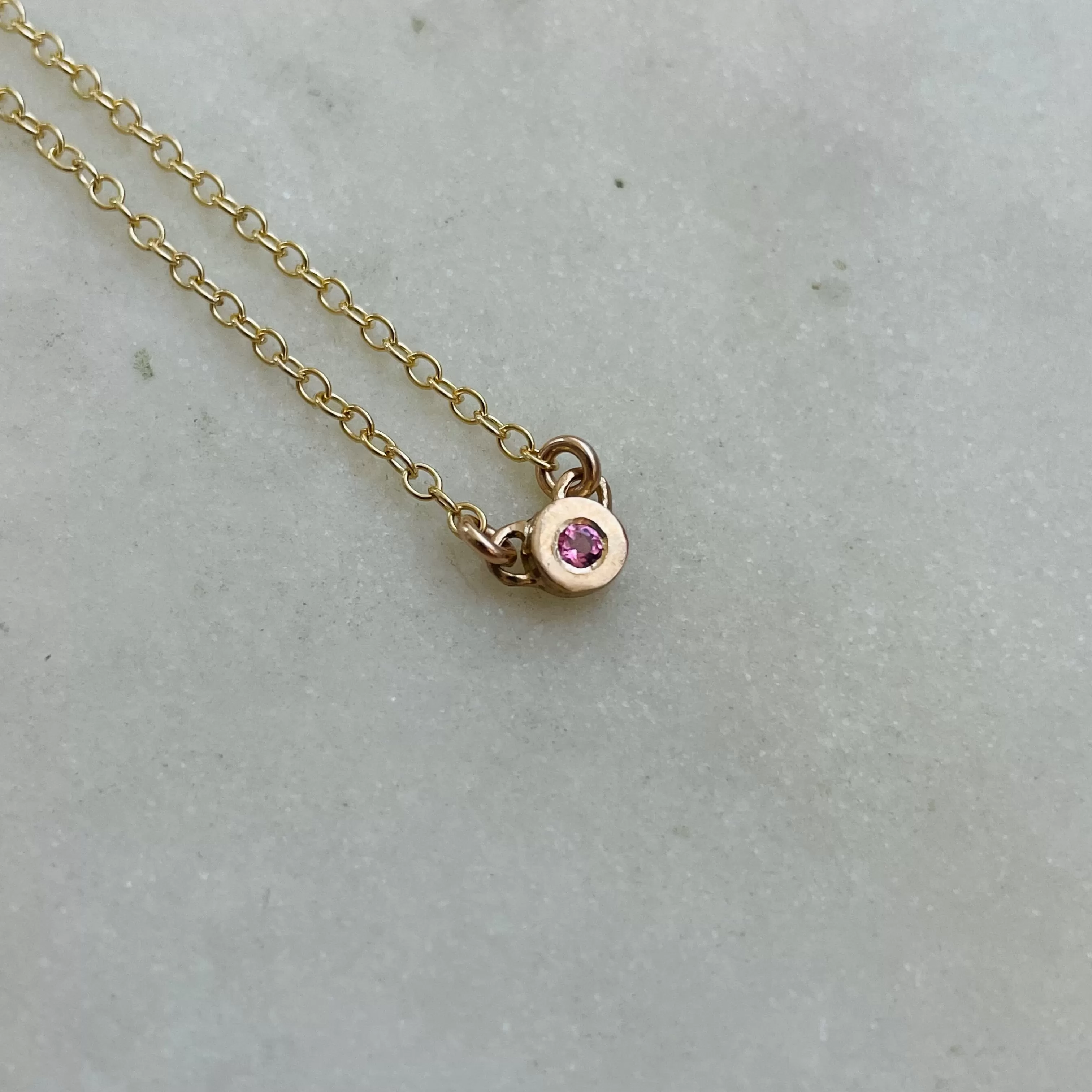 GRACE NECKLACE   PINK TOURMALINE