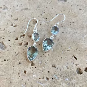 Green Amethyst Earrings - Grace