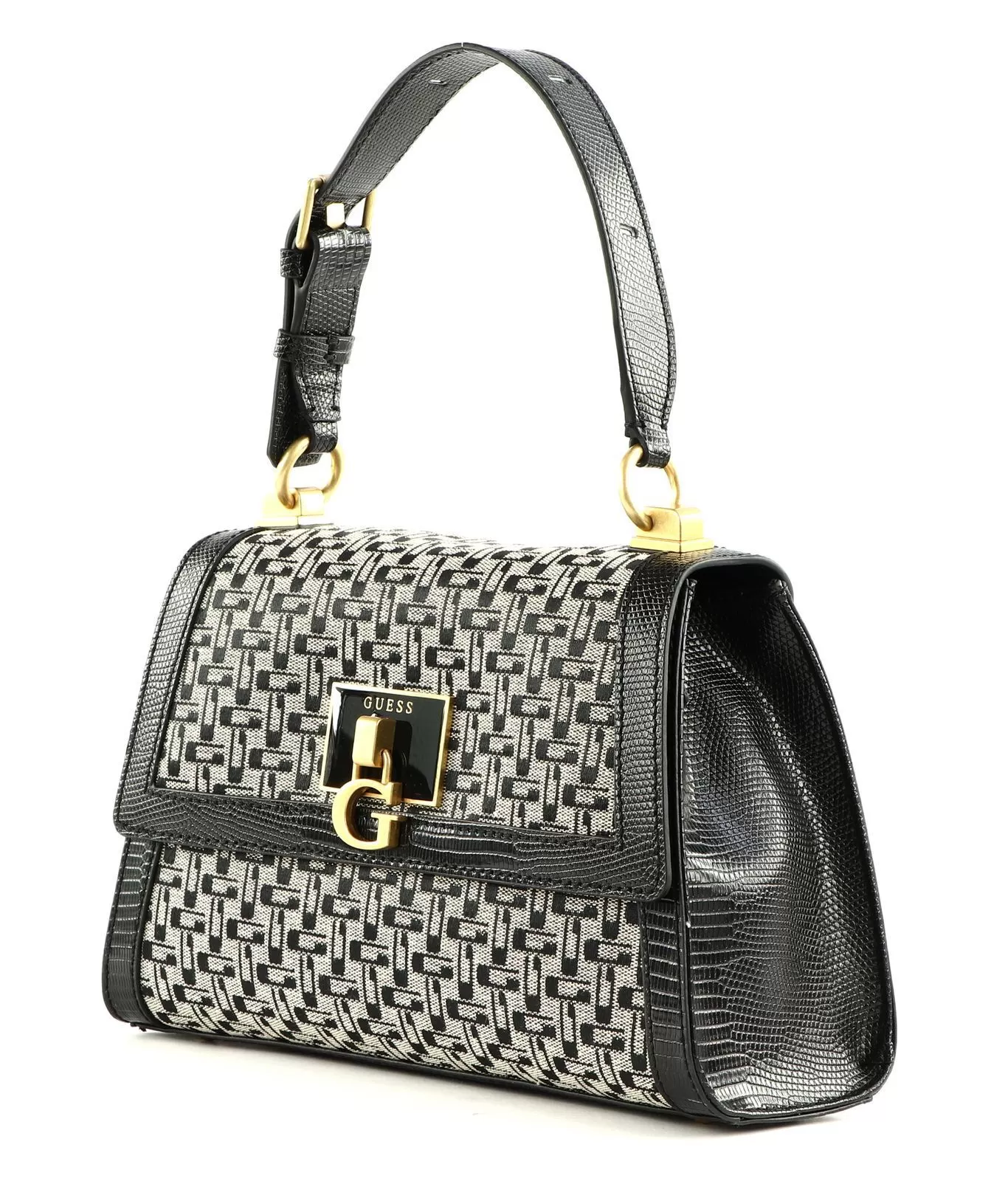 GUESS Stephi Top Handle Flap Bag