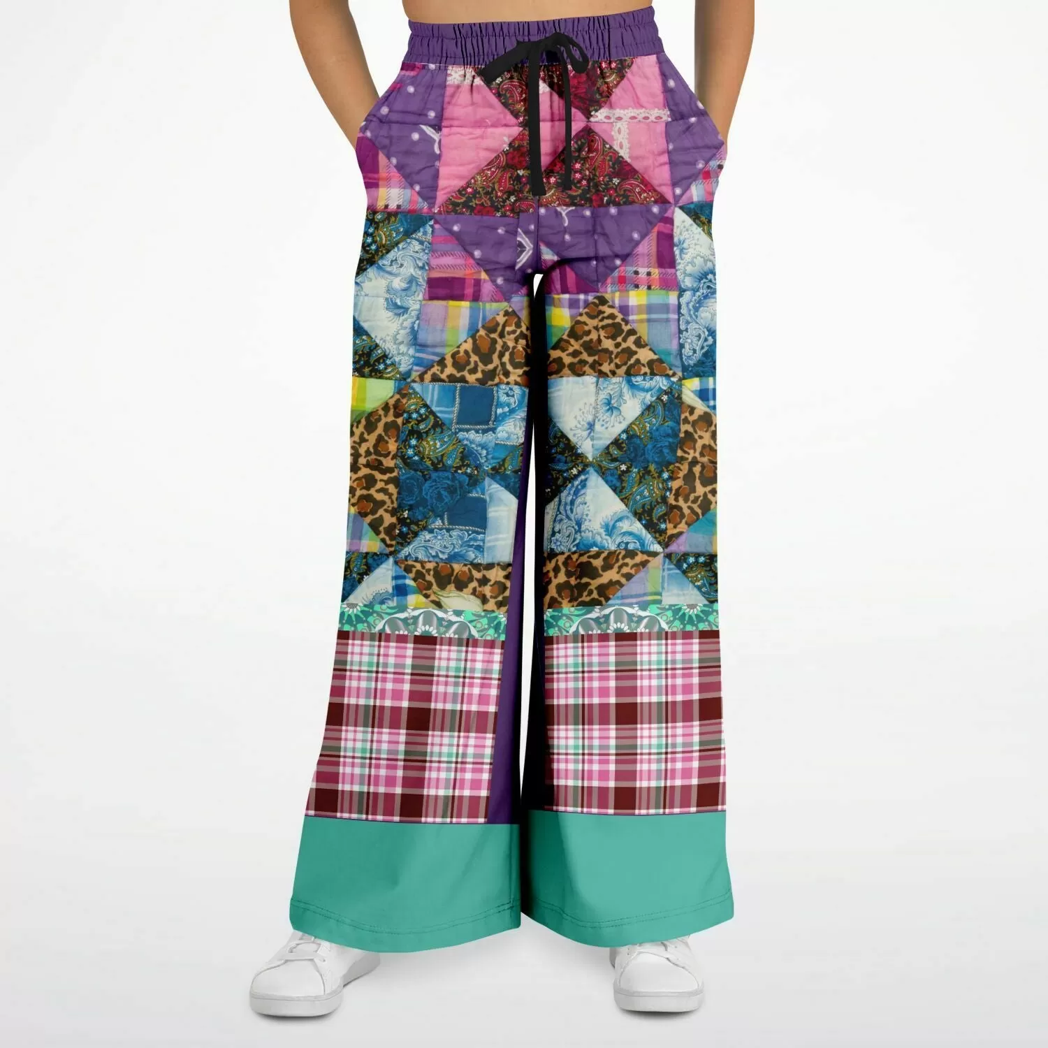 Gypsy Queen Purple Eco-Poly Stretchy Phat Bellbottoms