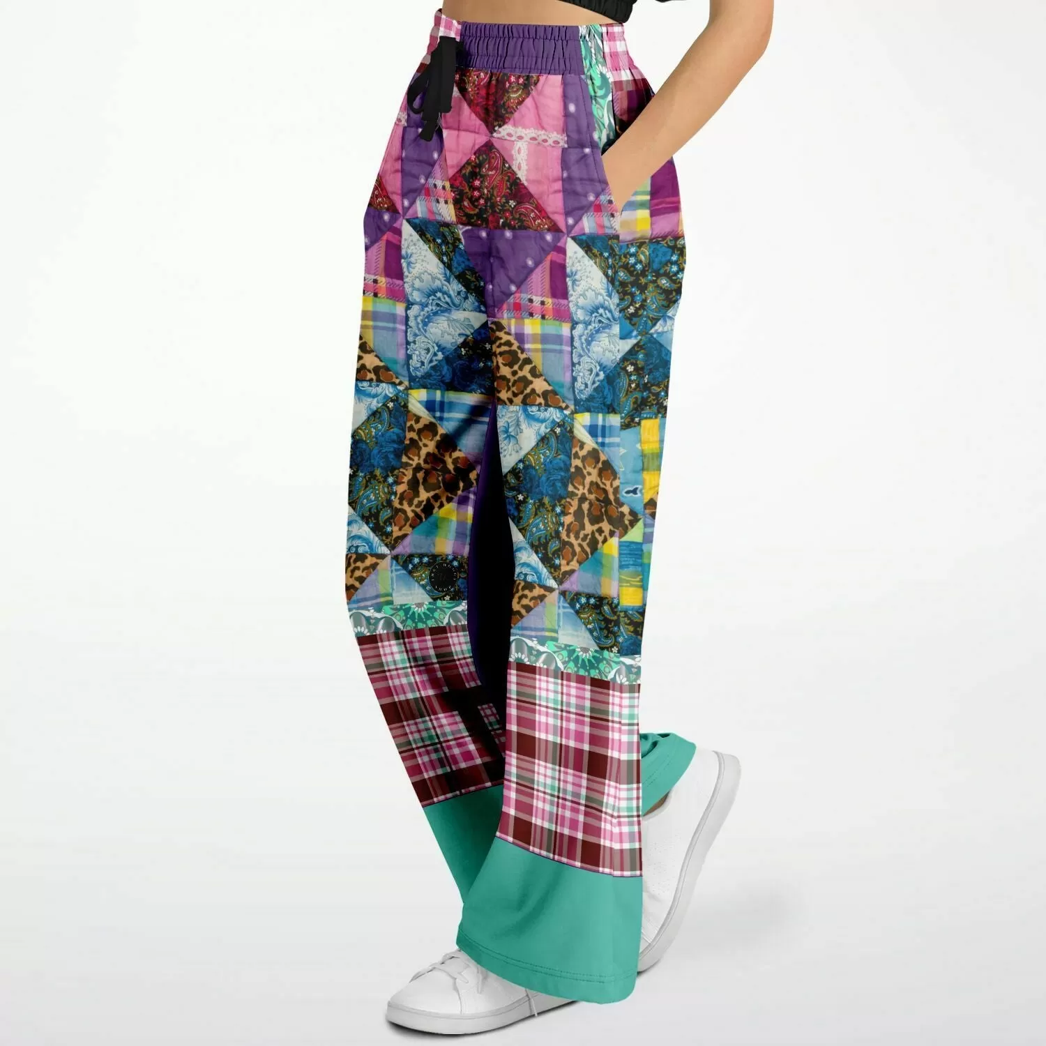 Gypsy Queen Purple Eco-Poly Stretchy Phat Bellbottoms