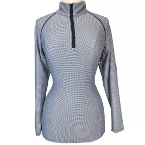 Hannah Childs 'Grace' Zip Top in Black Gingham - Women's Medium