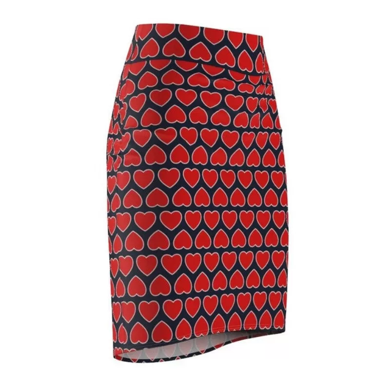 Heart to Heart Women's Pencil Skirt