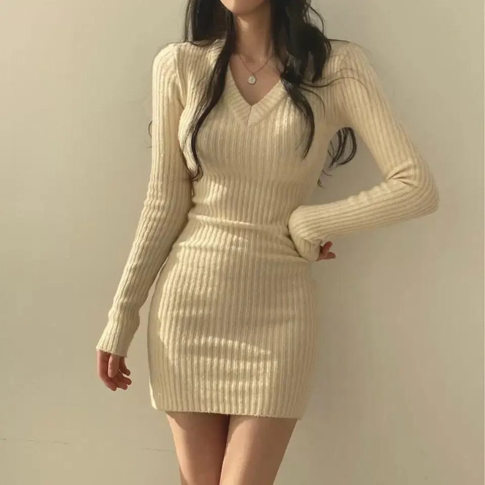 Helene Knitted Woolen Dress