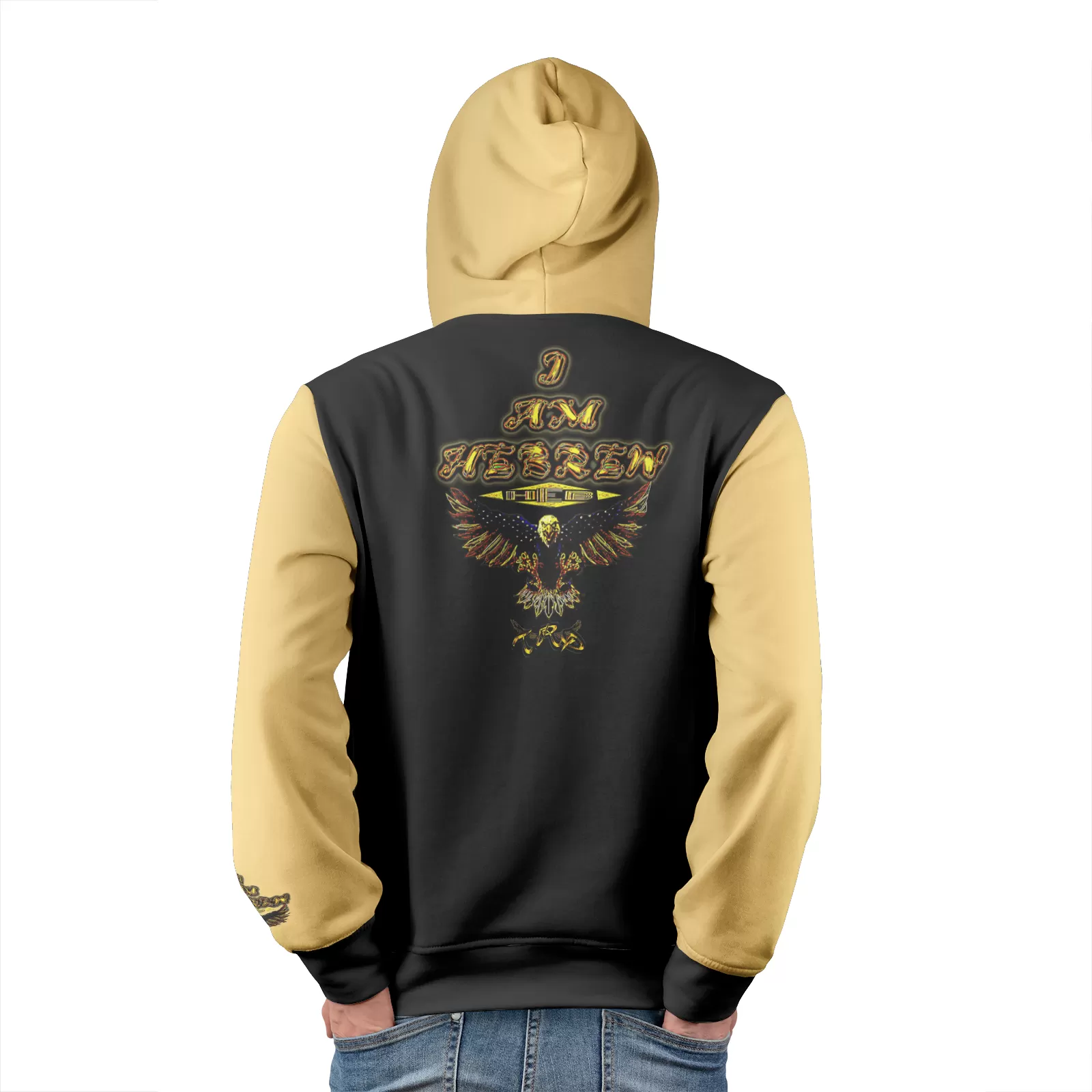 I AM HEBREW 02 Men's Designer Pullover Hoodie