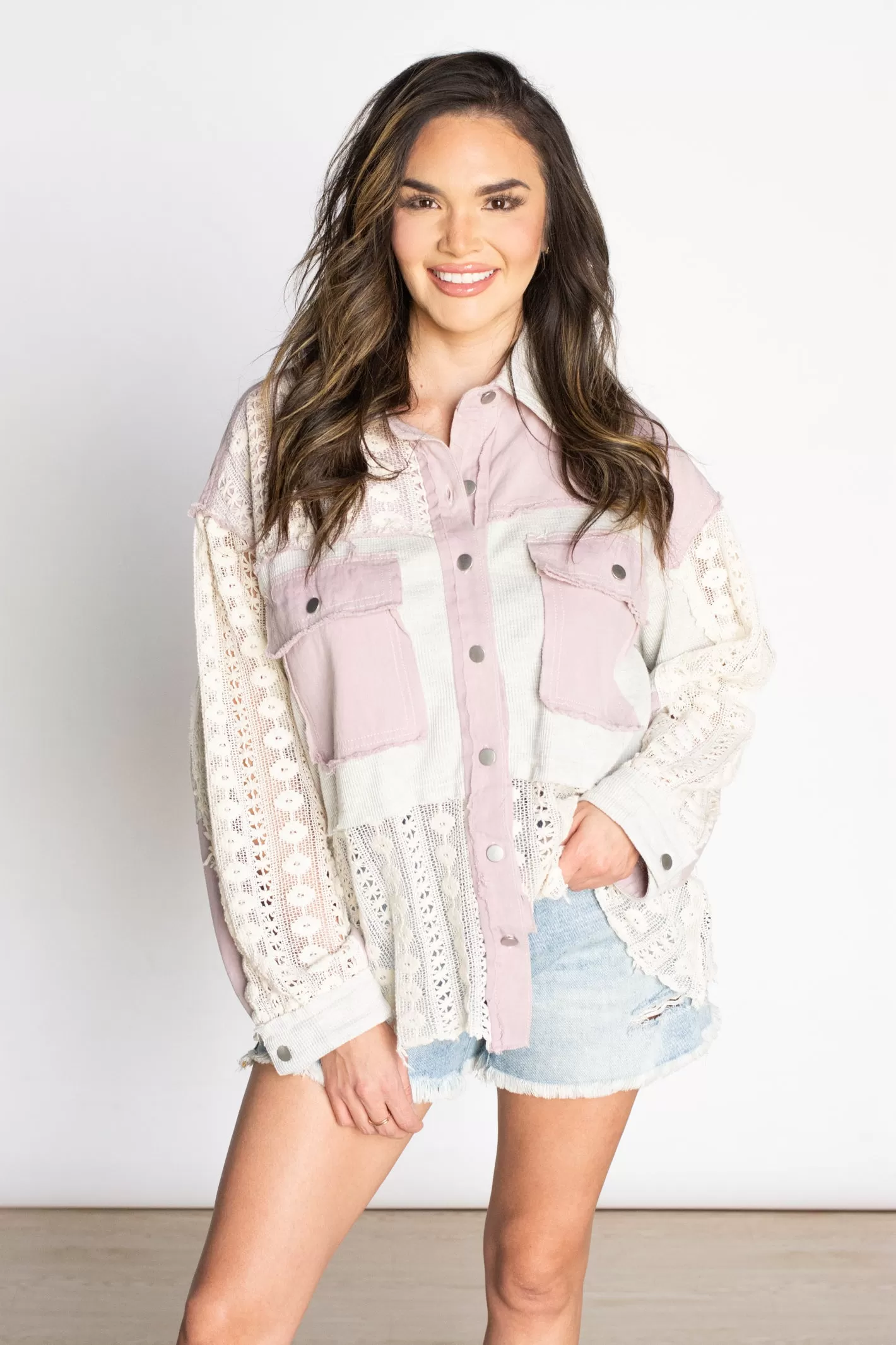 Irresistibly Chic Lilac Shacket