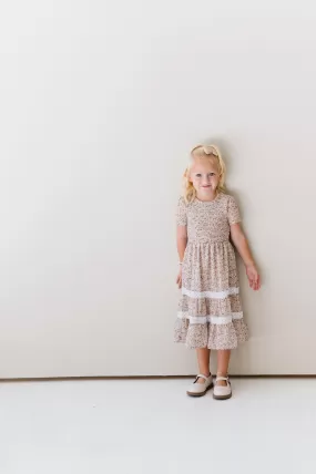 Isla Dress in Dark Cream - Kids