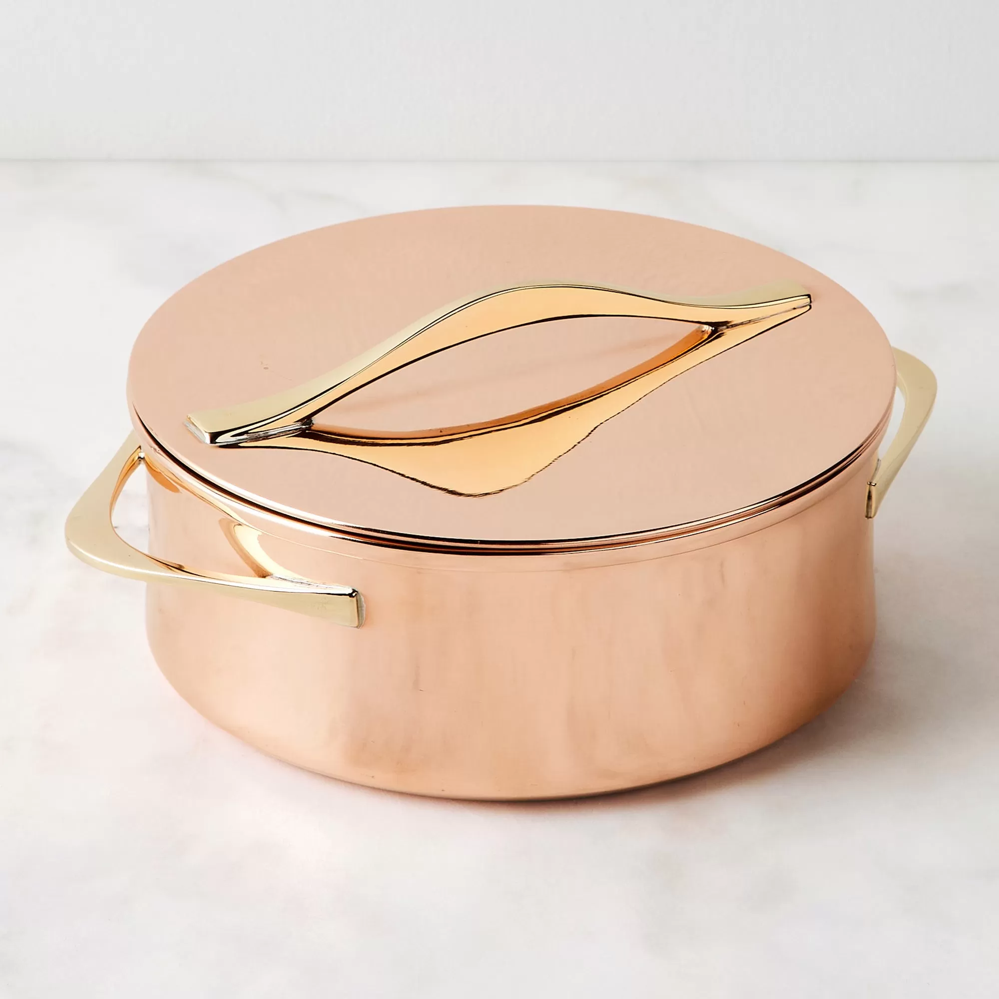 JHQ Copper 2 Qt.Casserole with Lid