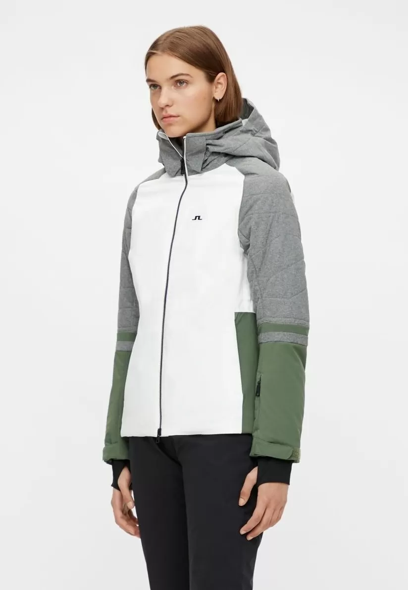 J.Lindeberg Womens Sunny Ski Jacket - THYME GREEN