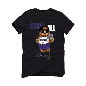 Jordan 12 Retro Black Dark Concord Black T-Shirt (Stay ill)