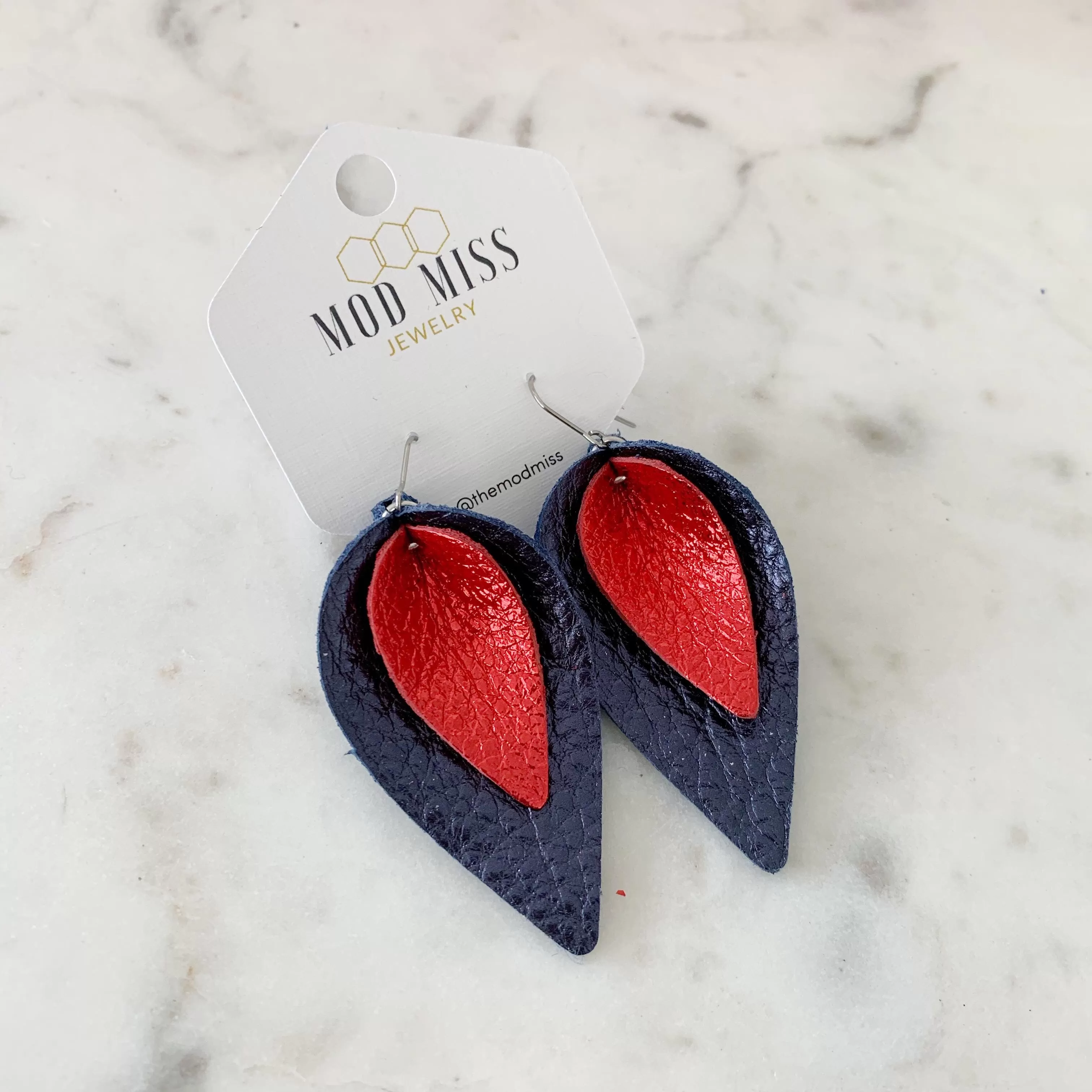 July 2020 {HONOR} Stacked Petal Earrings {Pre-Order:  Ships First Week of July}