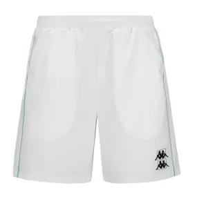 Kappa men's sports shorts Kombat Padel Fivio 331K48W A0Q white green