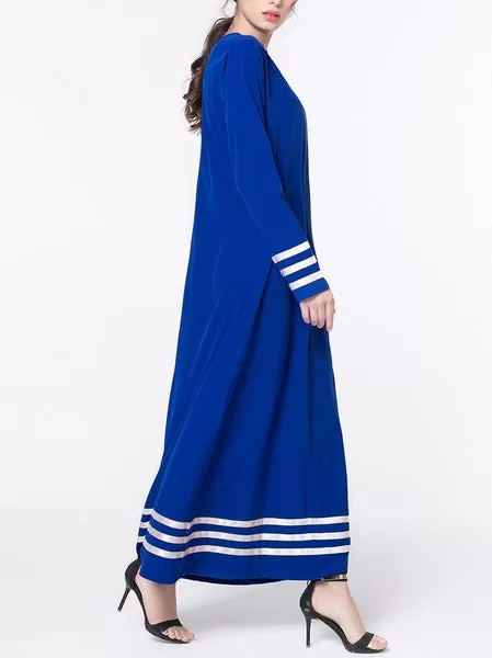 (L-7XL) Kiernan Plus Size Abaya Long Sleeve Maxi Dress (EXTRA BIG SIZE)