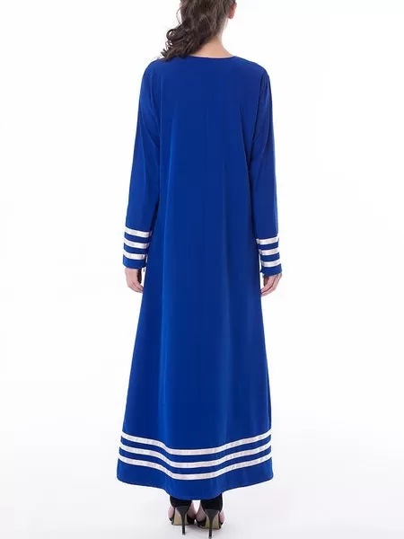 (L-7XL) Kiernan Plus Size Abaya Long Sleeve Maxi Dress (EXTRA BIG SIZE)