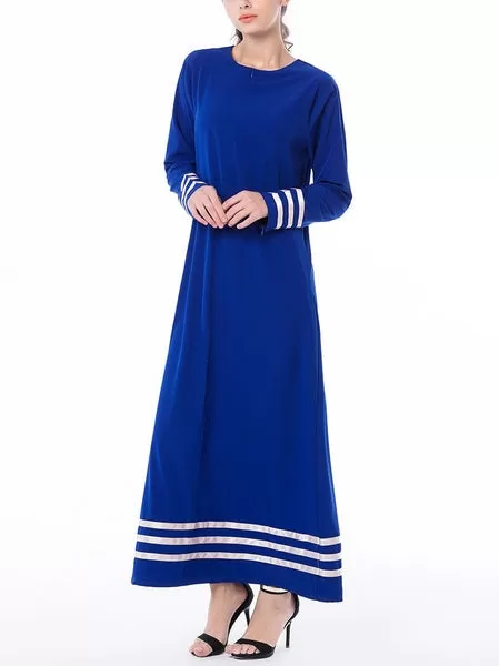 (L-7XL) Kiernan Plus Size Abaya Long Sleeve Maxi Dress (EXTRA BIG SIZE)