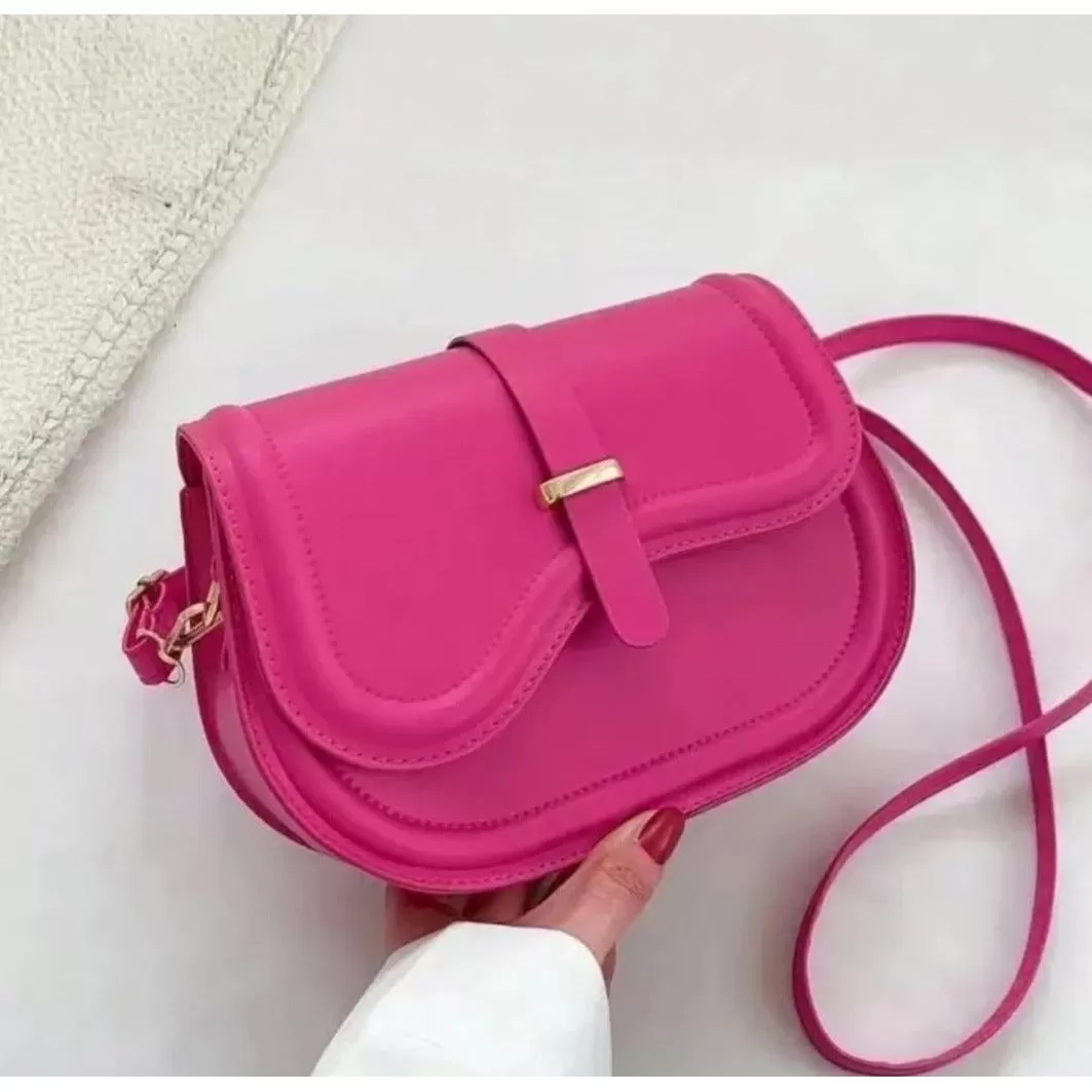 Leather Flap Crossbody Handbag