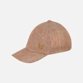 Linen Baseball Cap - Caramel